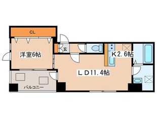 MODENA医大前の物件間取画像